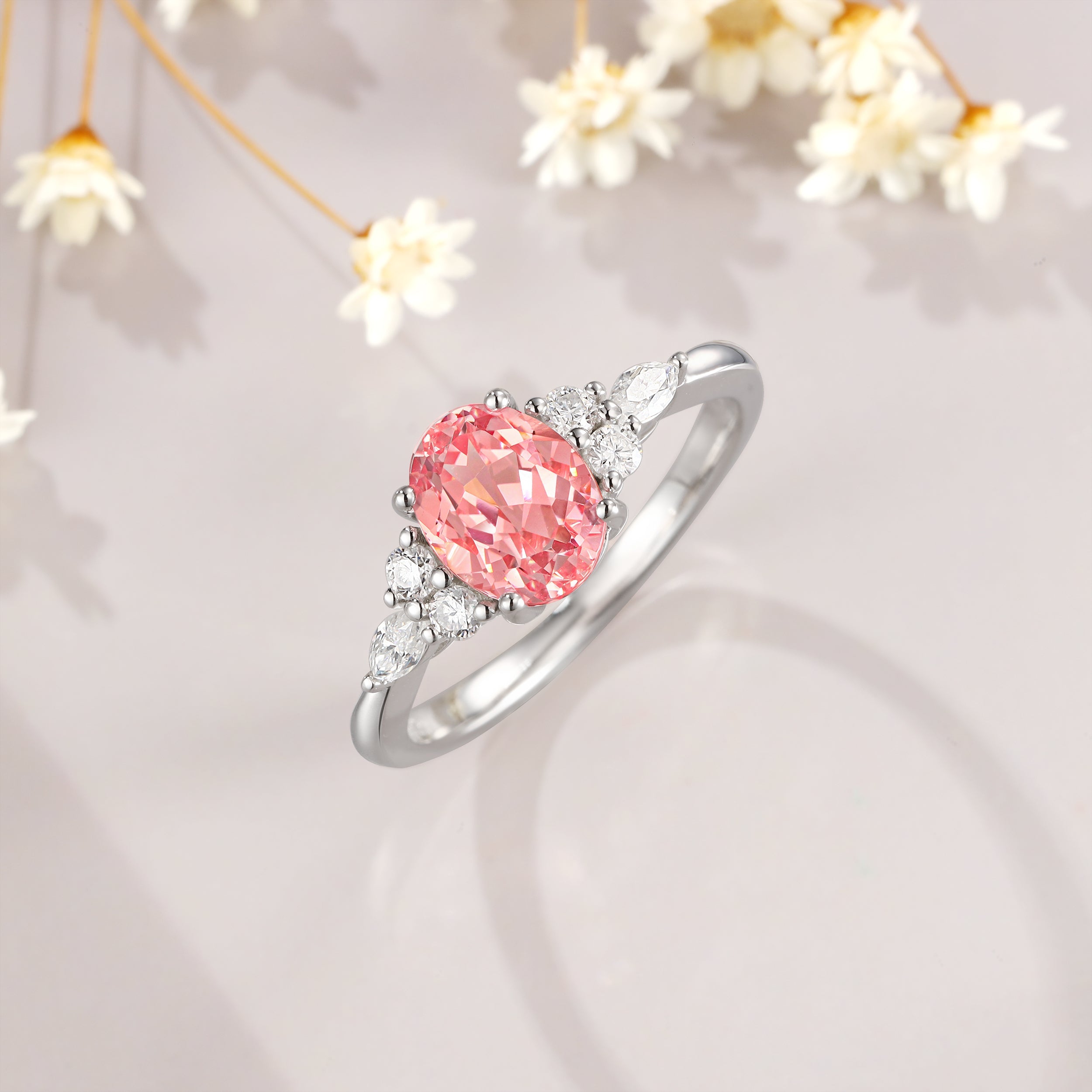 Padparadscha Ring