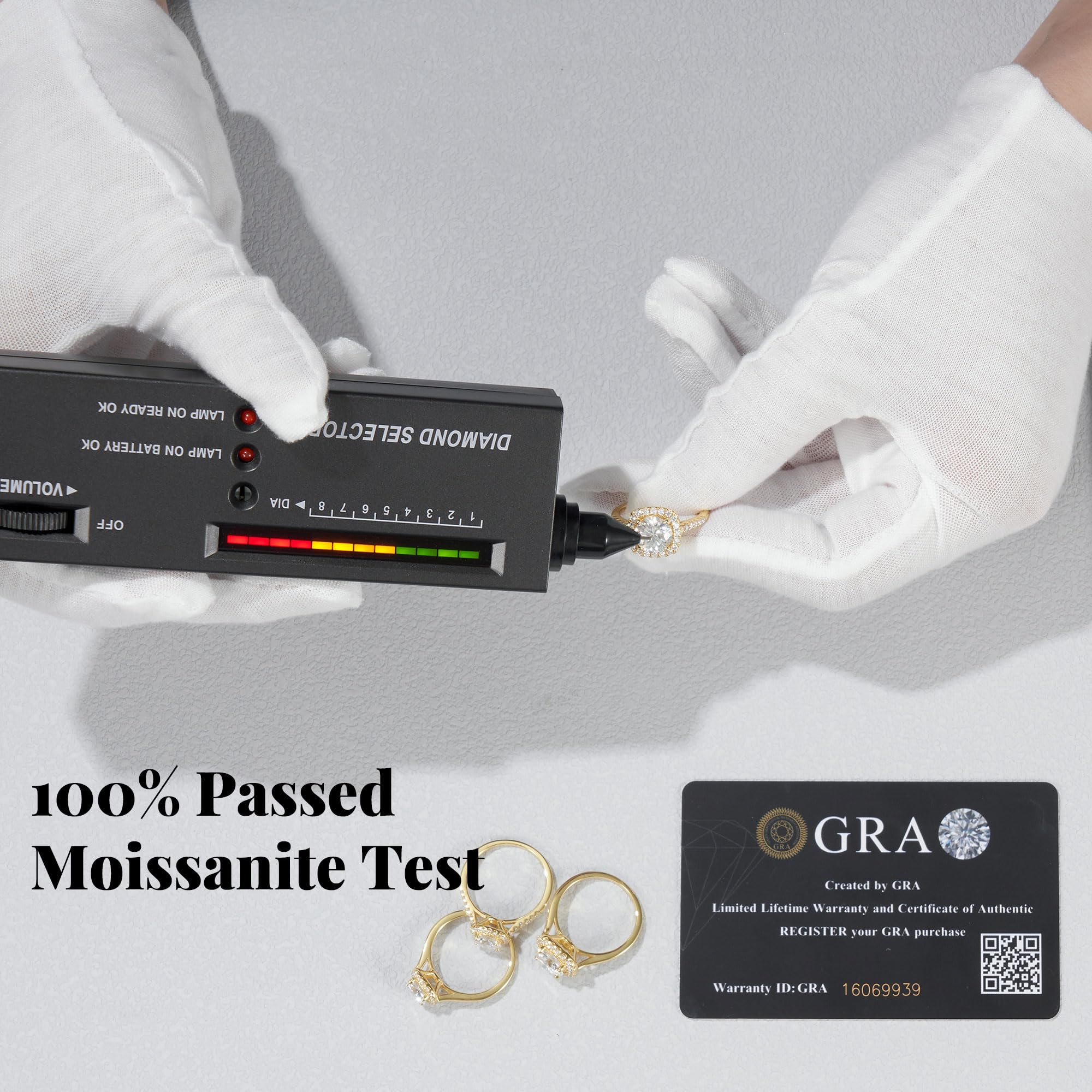 1CT/2CT Halo Moissanite Engagement Ring for Women, Cushion Shaped 925 Sterling Silver Plated White Gold, Promise Wedding Rings for April Birthstone Valentines Day Anniversary Christmas