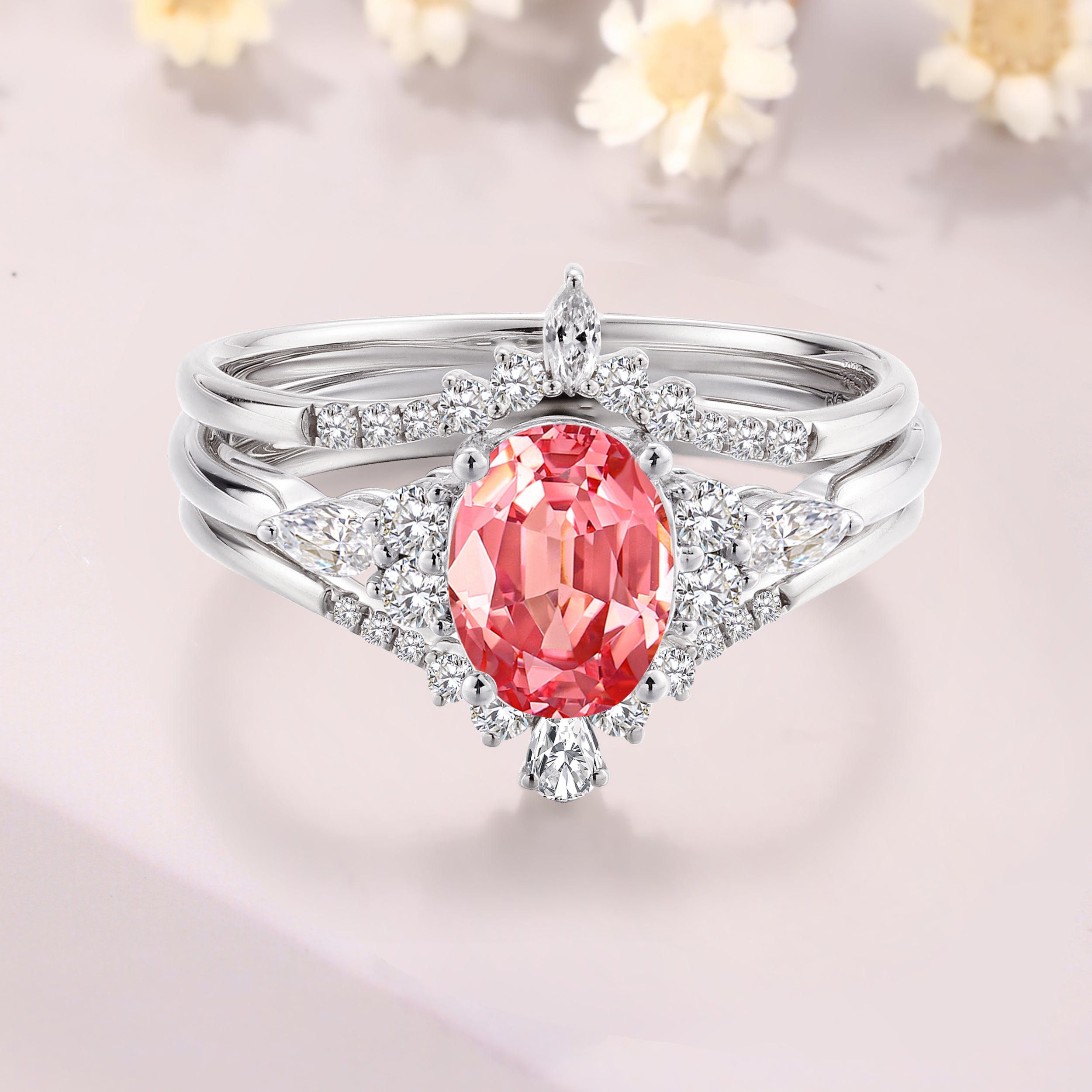 Padparadscha Ring