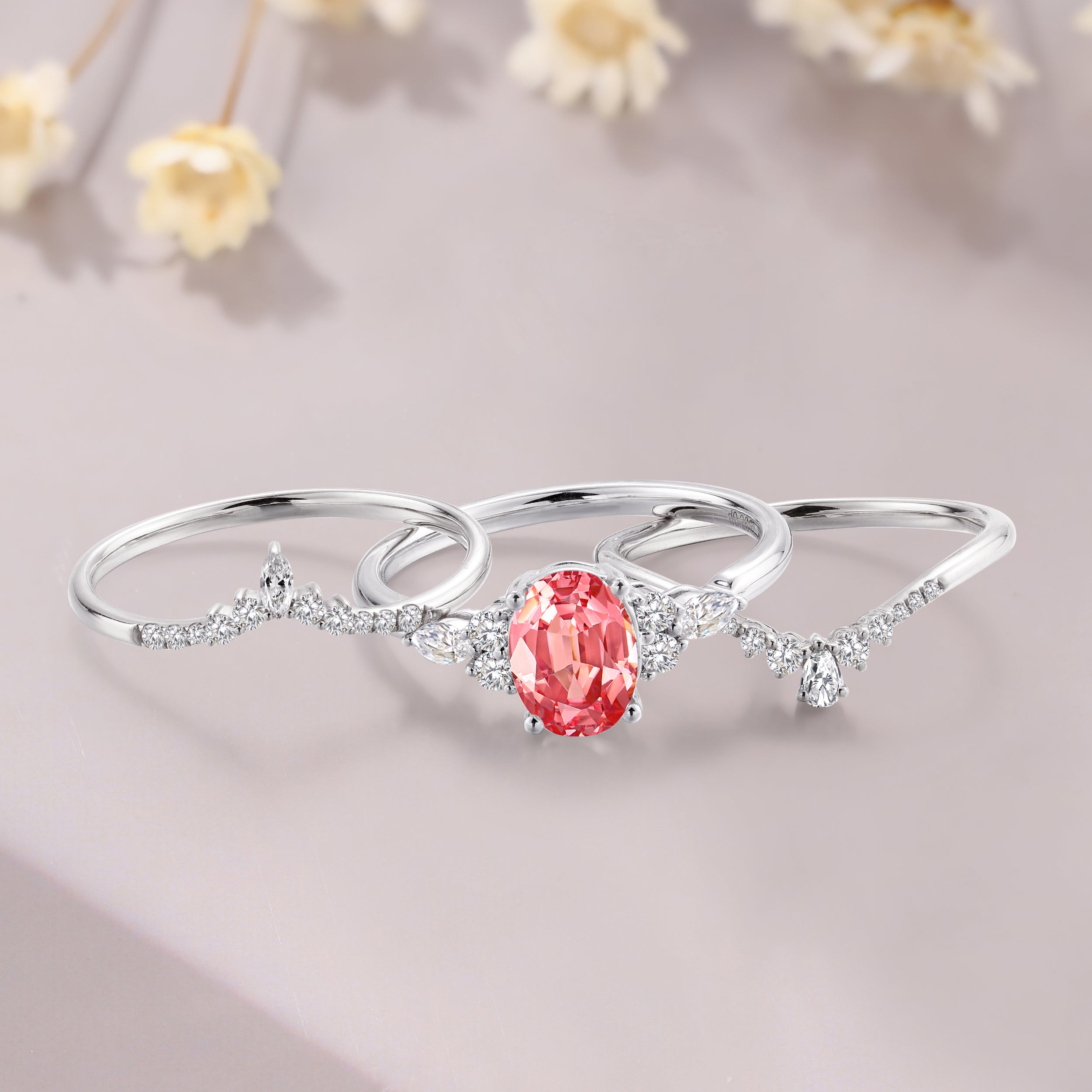 Padparadscha Ring