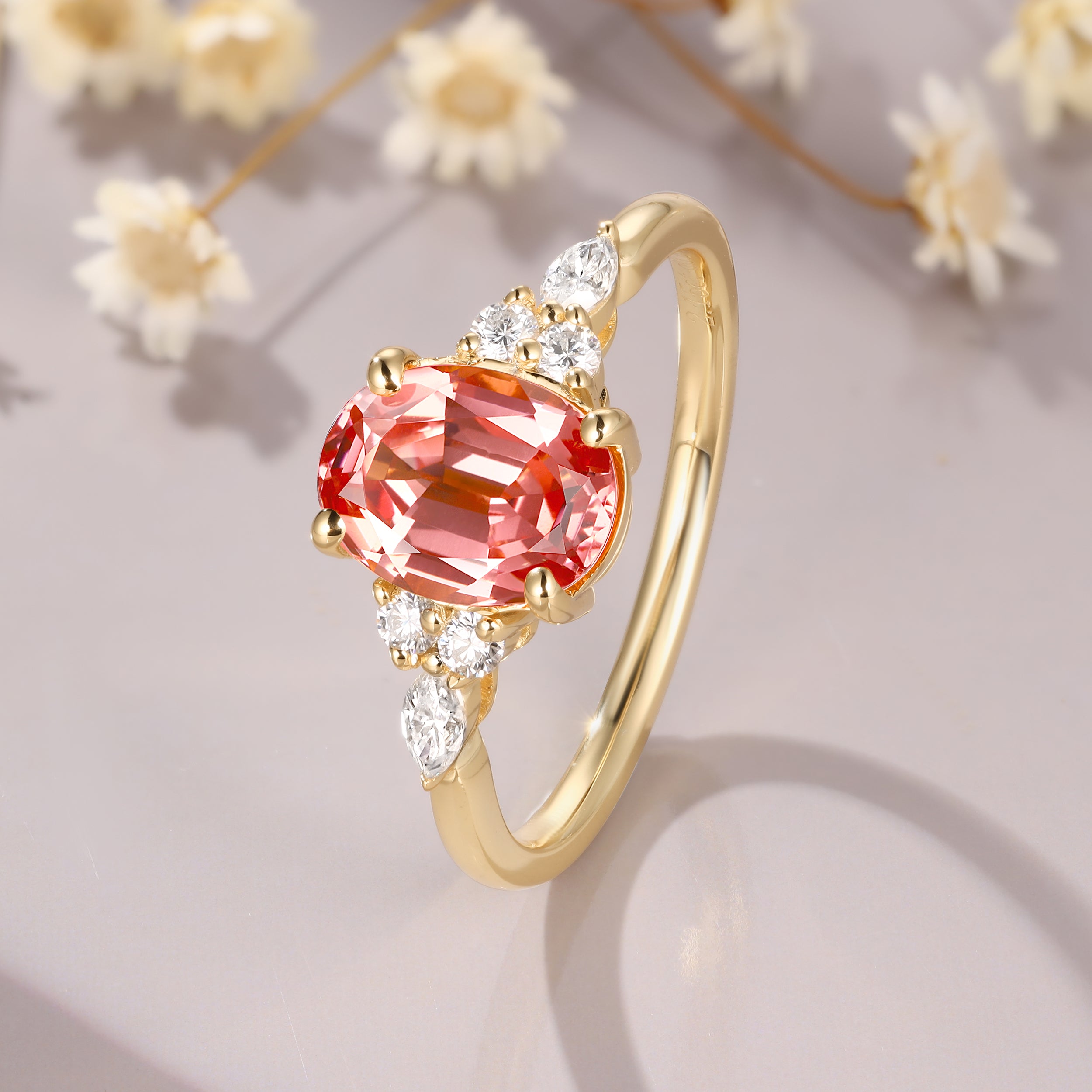 Padparadscha Ring