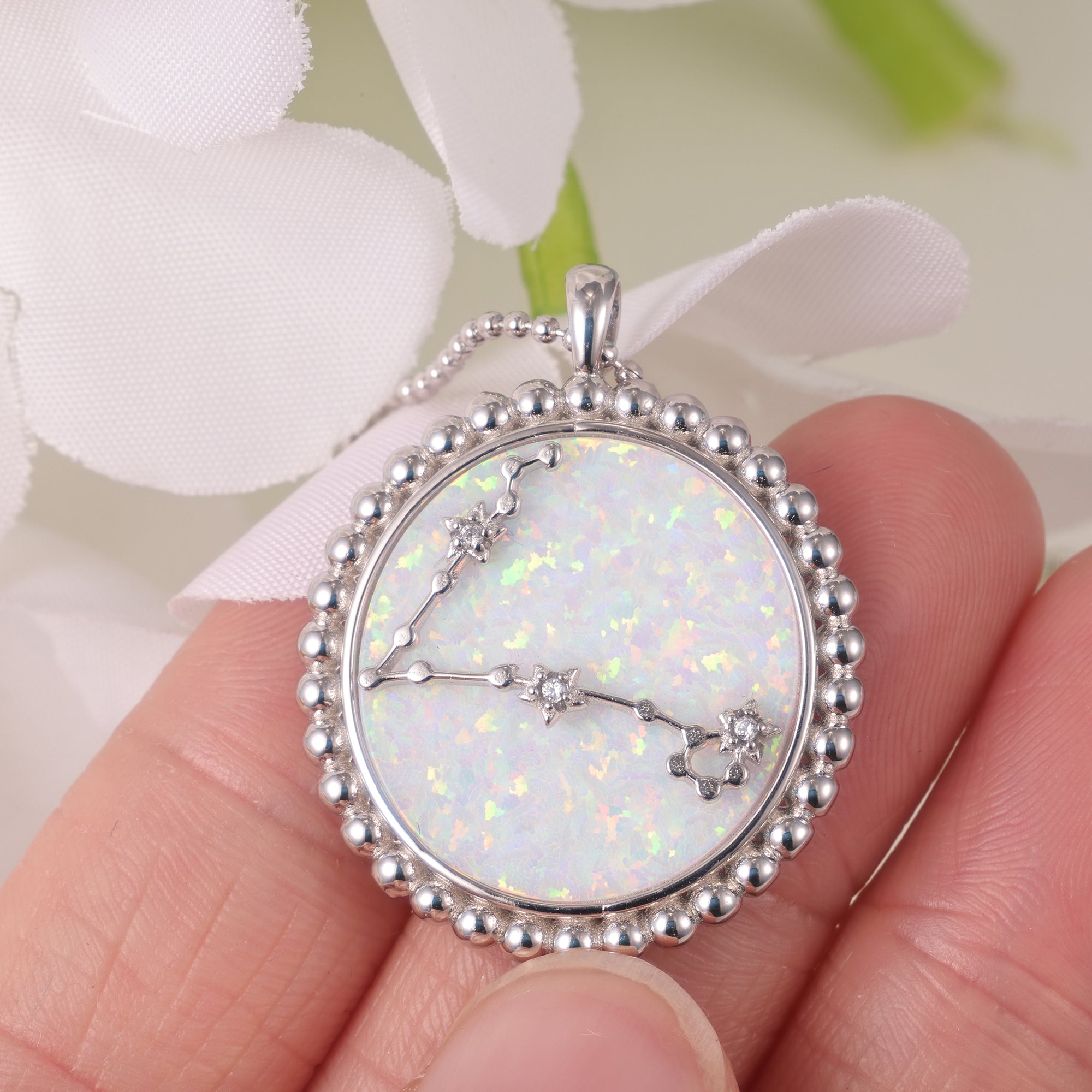925 Sliver Pisces Muse Constellation Necklace Birth Gift For Him/Her