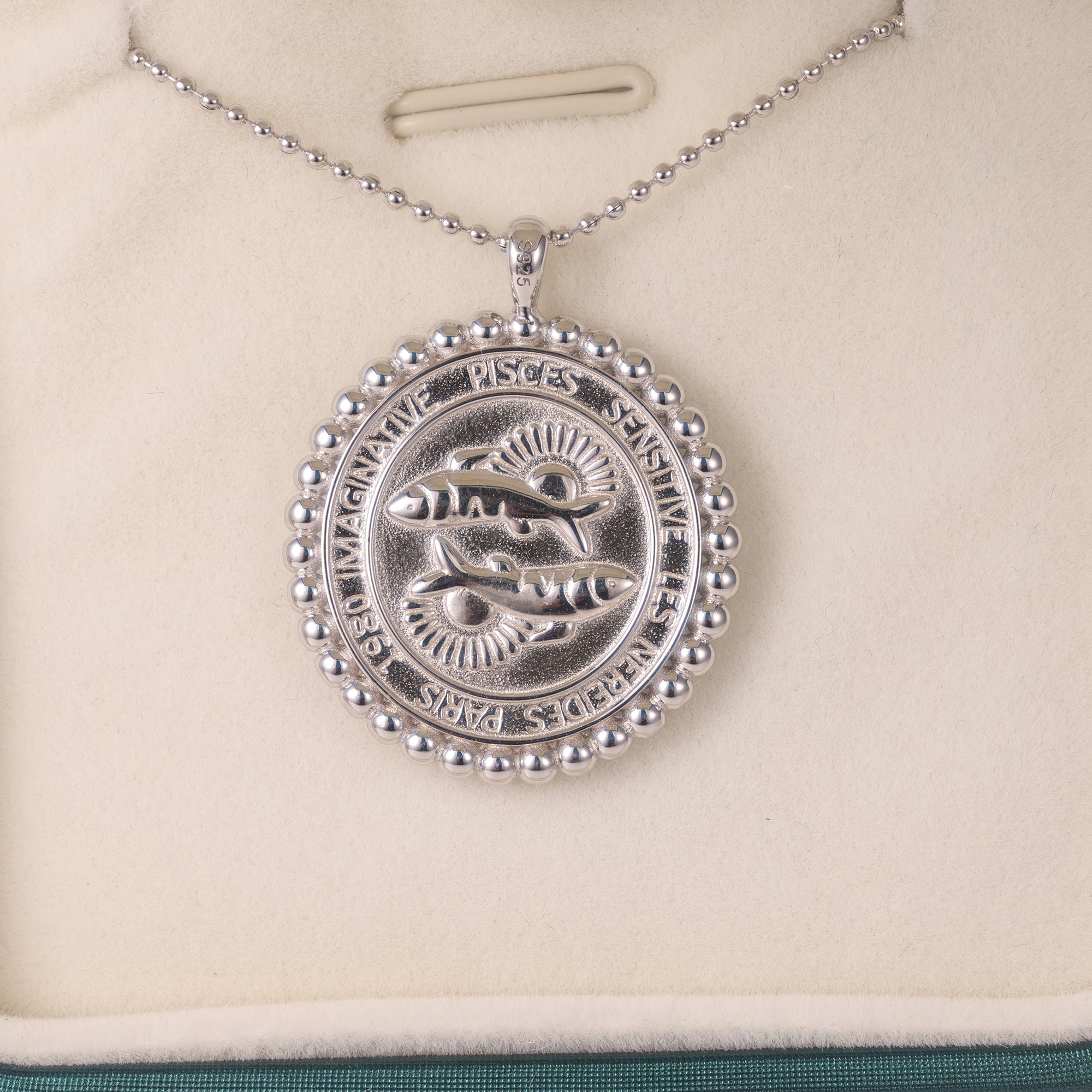 925 Sliver Pisces Muse Constellation Necklace Birth Gift For Him/Her