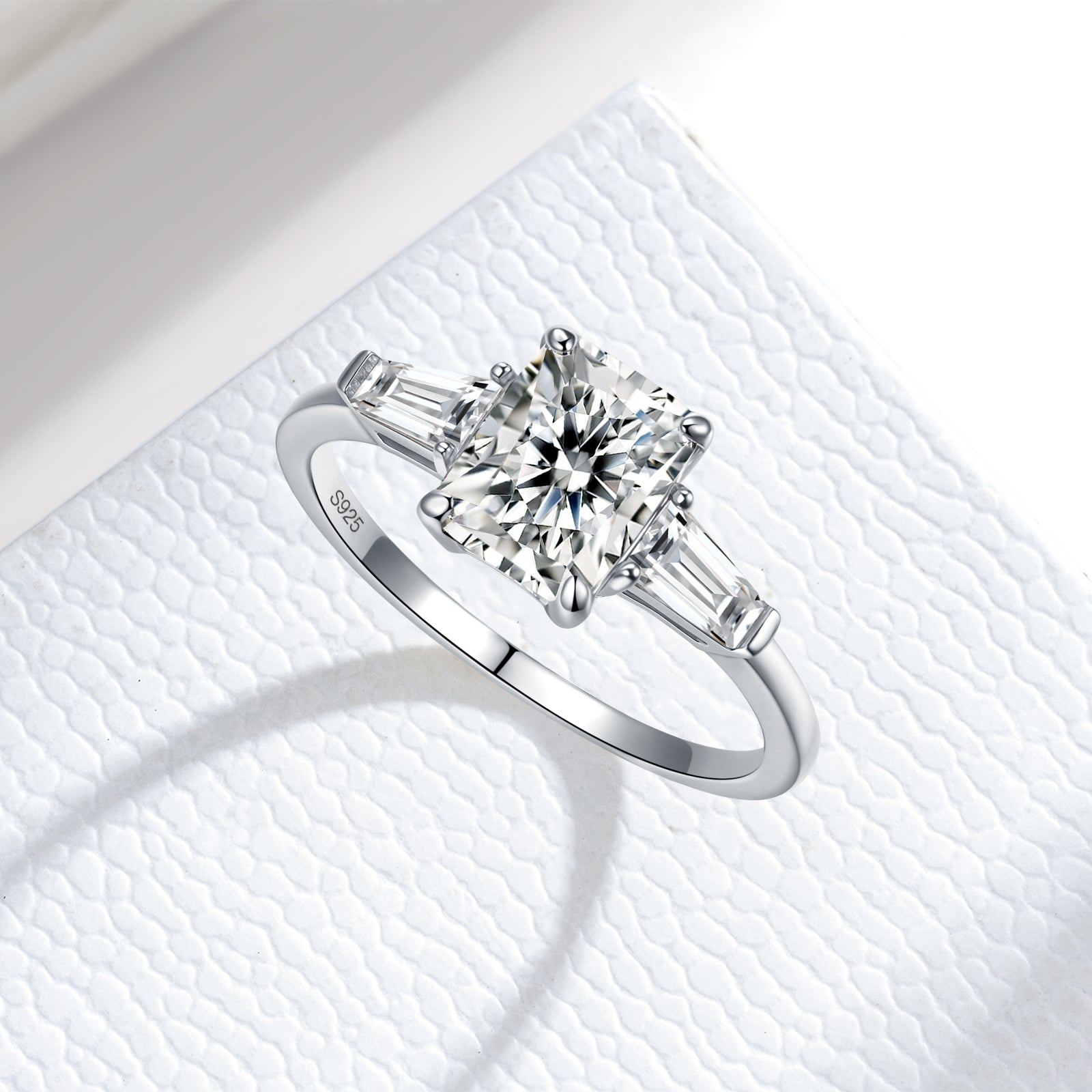 3 Carat Princess Cut Lab Grow Diamond Classic Engagement Wedding Ring
