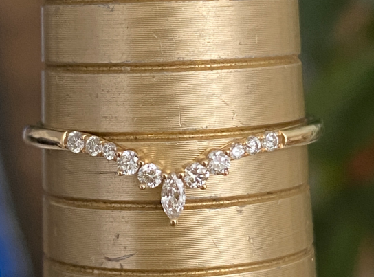 Stacking Ring Wedding Moissanite  Bands for Women